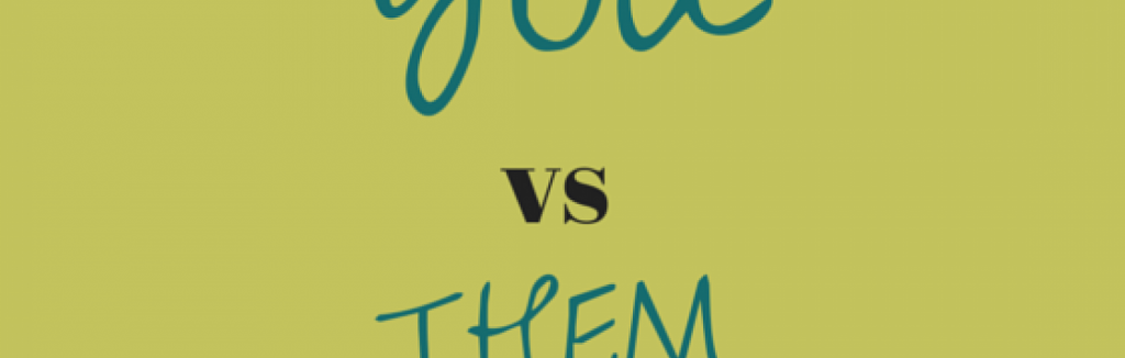you vs them graphic