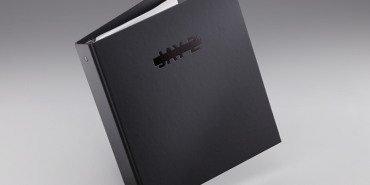 Jay Z album turned edge ring binder