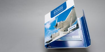 allianz blue book binder with tabs