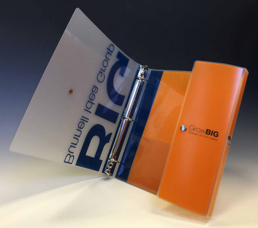 brunnell idea group orange poly ring binder