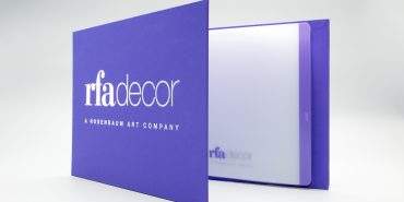 RFA decor turned edge binder with poly tabs