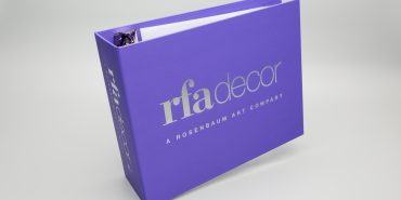 RFA decor turned edge binder with poly tabs