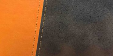 stitched cover set brown and orange